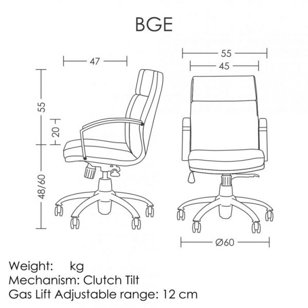 صندلی کارشناسی کارمندی BGE161
